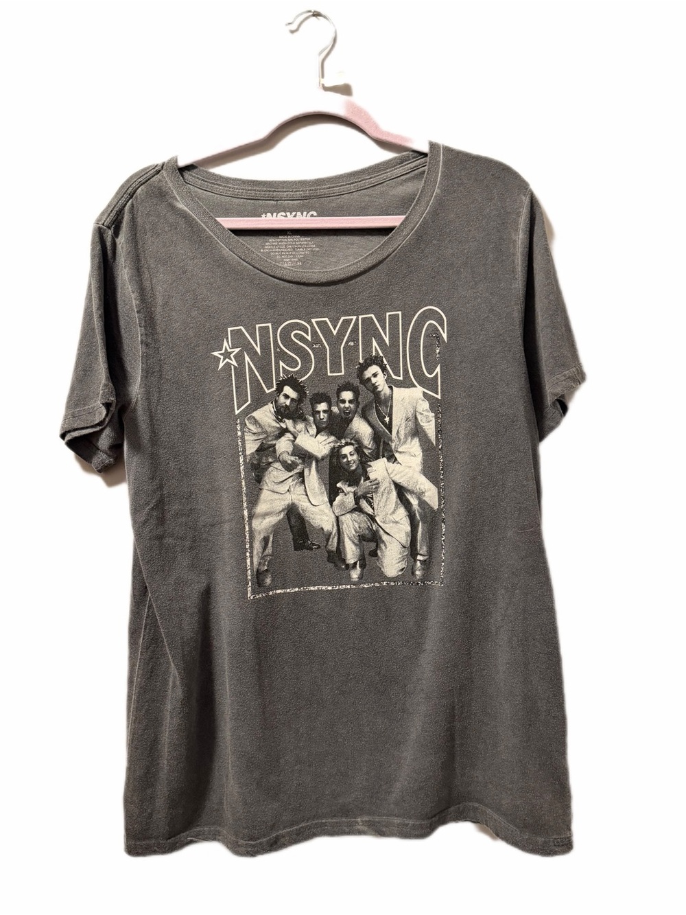 NSYNC Graphic Tee shirt Charcoal Gray
